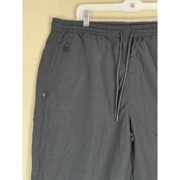 100 Thieves Pants Mens XL Black Foundations Nylon Straight Leg Ankle Zip Relaxed - Picture 3 of 16